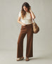 Women's Pull-On Rib Pant - Potting Soil